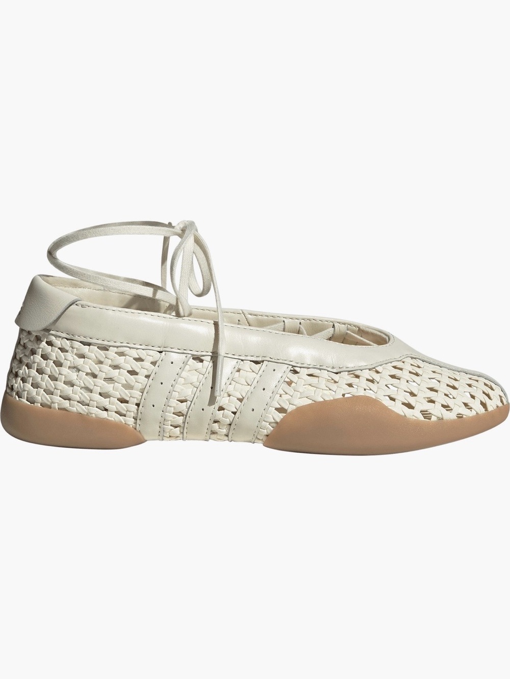 Adidas Women’s Taekwondo Mei Ballet Basketweave Cream White Sz 8 NWT - Picture 3 of 7